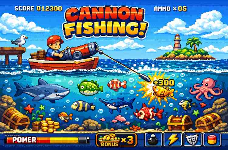 Canon Fishing LC99 jogo de pesca com canhões e criaturas marinhas premiadas